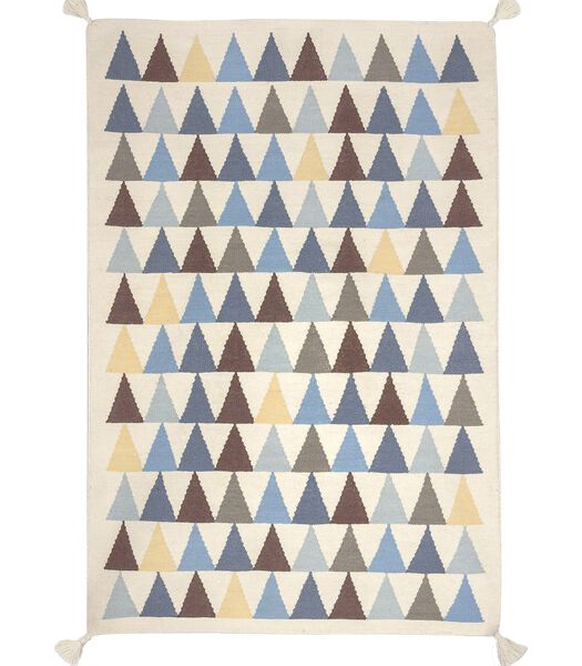 Driehoek wollen tapijt