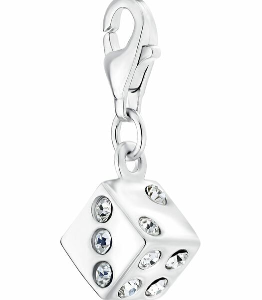 Charme voor dames, 925 Sterling Zilveren Zirconia (synth.) | Cube