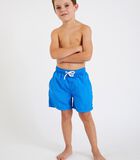 M AIR BASTOU effen blauwe zwemshort voor kinderen image number 0