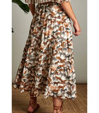 Vrouwelijke rok in een trendy safari print image number 1