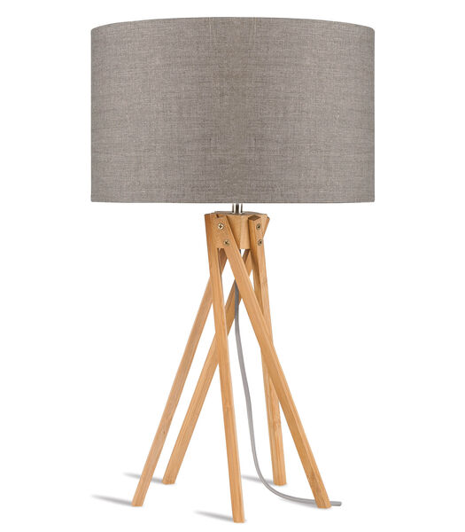 Lampe de table Kilimanjaro - Taupe/Bambou - Ø32cm