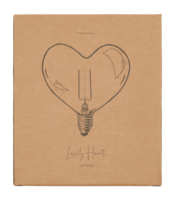 Led Lamp Bol - Lovely Heart Led Bulb - Transparant image number 3