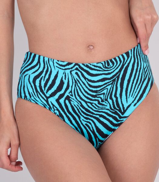 Hoge bikinislip zebra multico