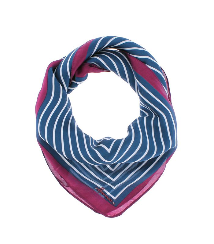 HAUSSMAN - Zijdeachtig sjaaltje met streeppatroon image number 2