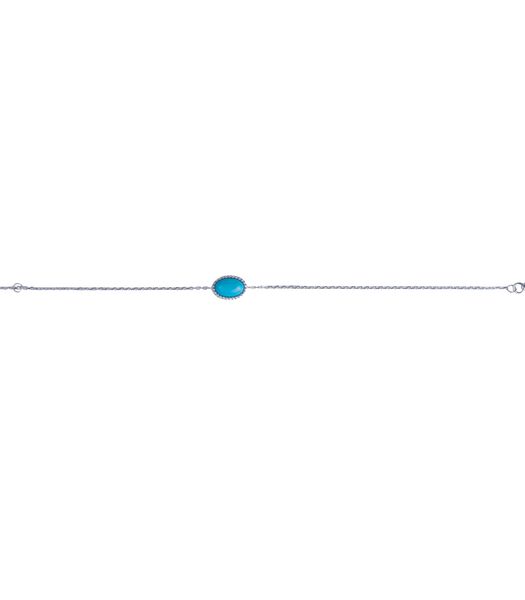 ETHNIQUE SILVER Armband Turquoise