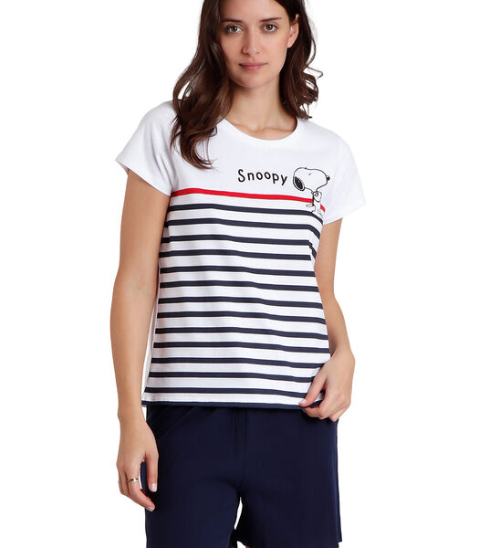 Pyjamashort t-shirt Sail With Me Peanuts