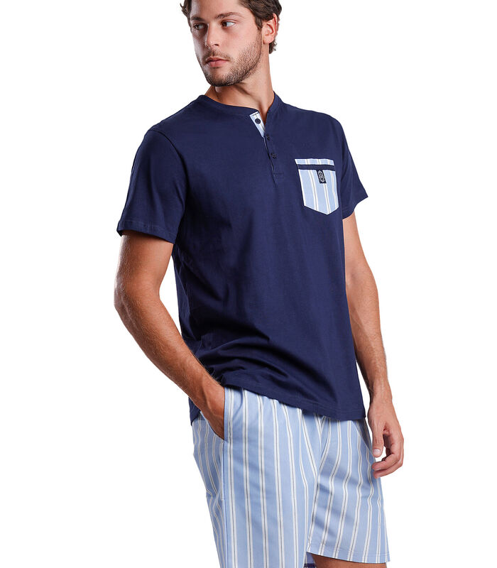 Pyjamashort t-shirt Stripest image number 2