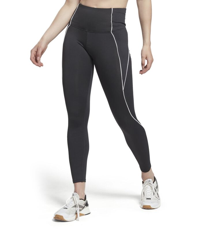 Geribde legging met hoge taille voor dames Workout R image number 0