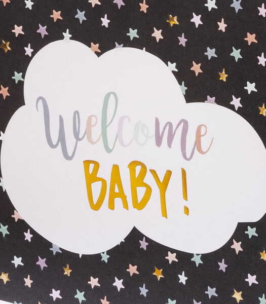 Carte double Welcome baby!