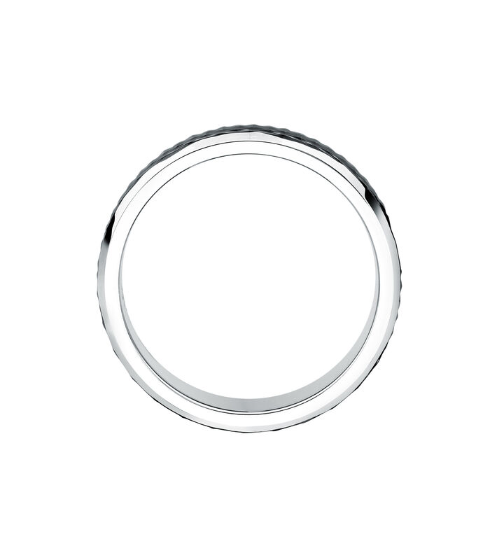 Stalen ring, ICONIC zwart pvd image number 1