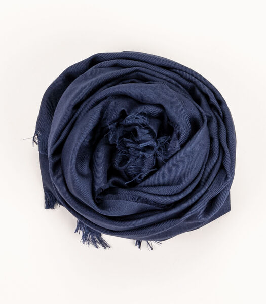 Sjaal in gemengde wol en zijde