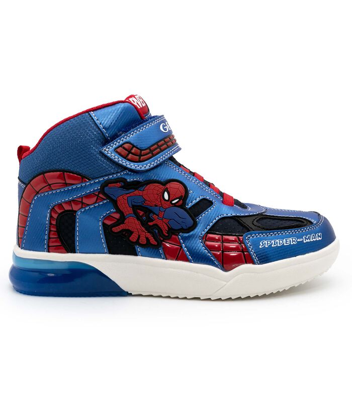Sneakers Geox J Grayjay Spiderman Bleu Rouge image number 2