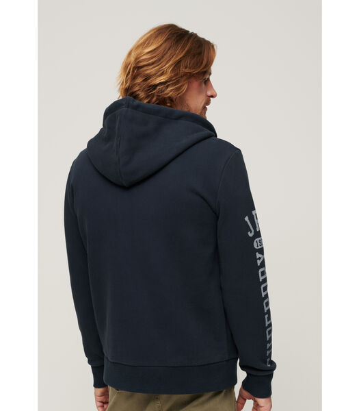 Gedessineerde zip-up hoodie Athletic College