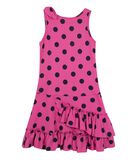 Mouwloze jurk met polka dots image number 1