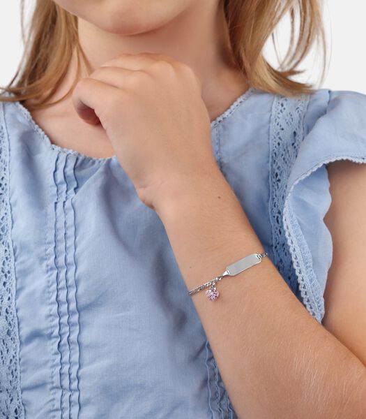 ID armband voor meisjes, 925 sterling zilver, Preciosa | Hart