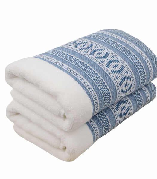 Handdoek in katoenen badstof