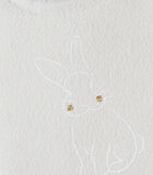 Jurkje met konijntje uit tricot, gemêleerd beige image number 2