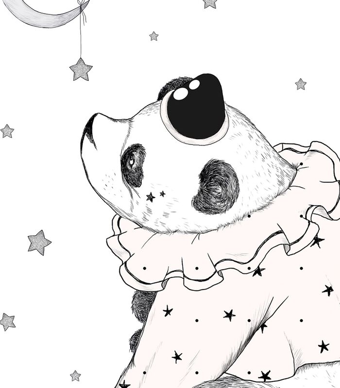 DREAMY - Affiche panda et étoiles image number 3