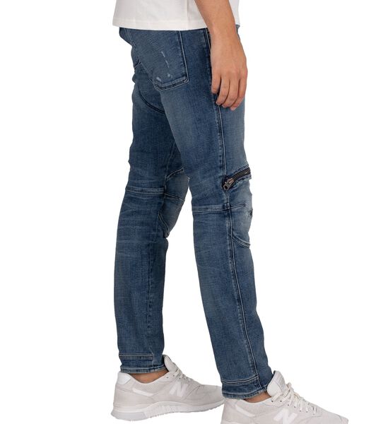 5620 3D Zip Knie Skinny Jeans