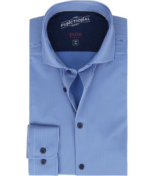 Pure Chemise Funtional Rayures Bleu