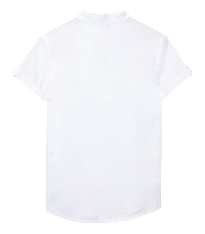 Overhemd met korte mouwen en mao kraag image number 1