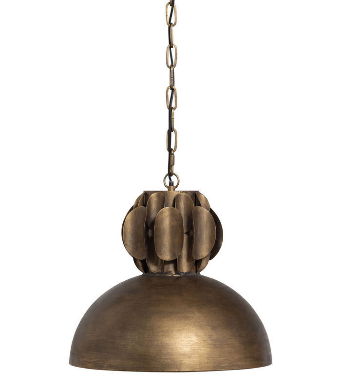 Polished Hanglamp - Metaal - Antique Brass - 160x40x40 image number 0