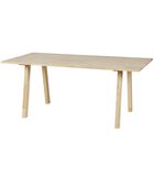 Lot de 2 pieds de table en forme de A - Chêne massif  - Transparente - 72x79x10 cm - Tablo image number 2