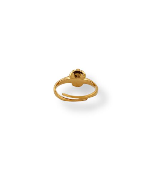 Ring - Glanzende schelp ring - Goud