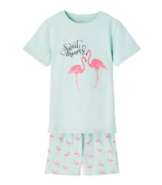 Meisjespyjama Nightset flamingo