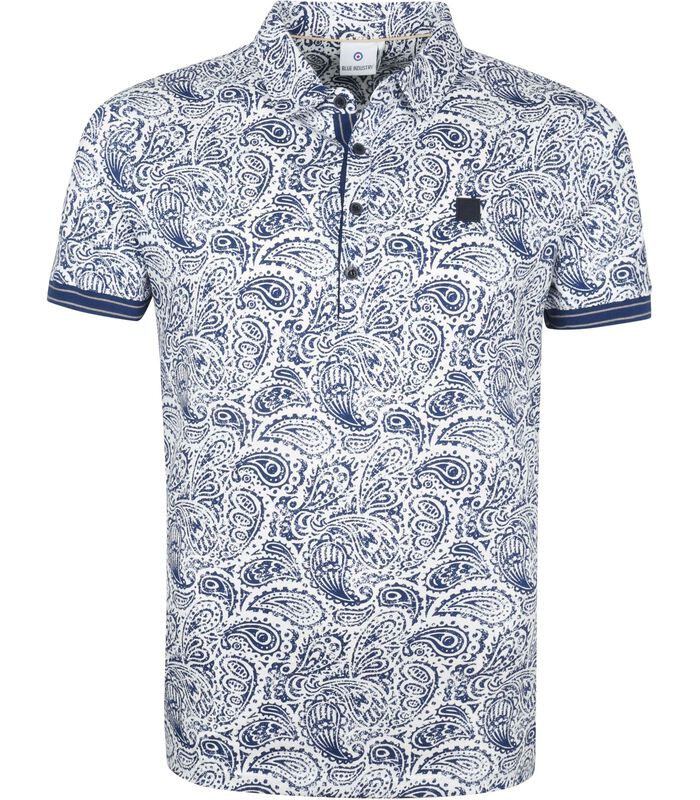 M25 Polo Paisley Blauw image number 0