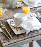 Placemats - Rustic Rattan Placemat Diner - Bruin image number 2
