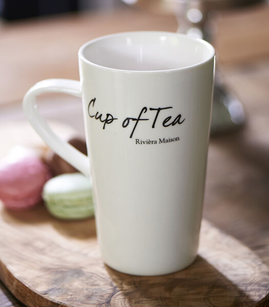 Tasse à thé avec anse, tasse à thé avec texte 440 ml - Classic cup