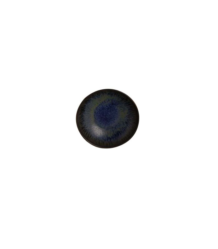 Bord diep Tama 22 cm Zwart Blauw Stoneware 2 stuks image number 1