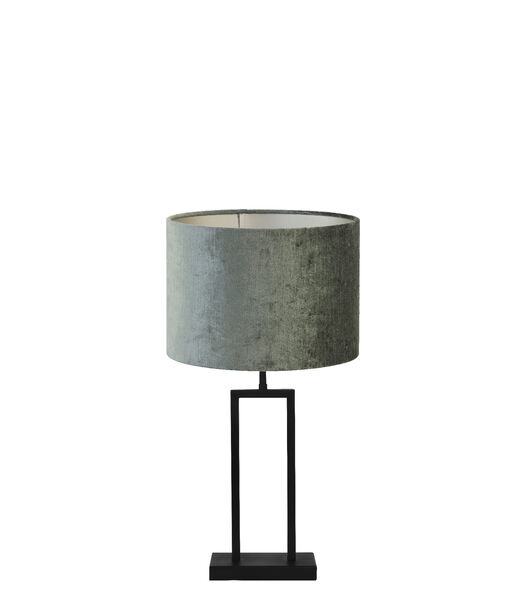 Tafellamp Shiva/Gemstone - Zwart/Antraciet - Ø30x62cm