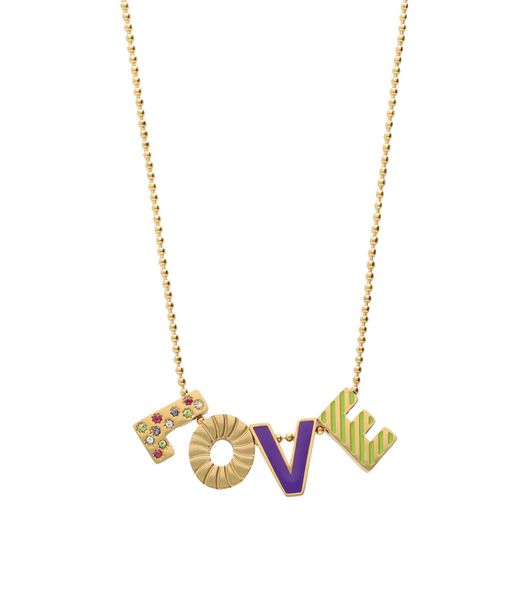 Candy ketting love paars