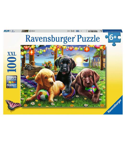 puzzel Honden picknick - Legpuzzel - 100 stukjes