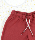 2-delige pyjama voor mama's, ecru/roos image number 2