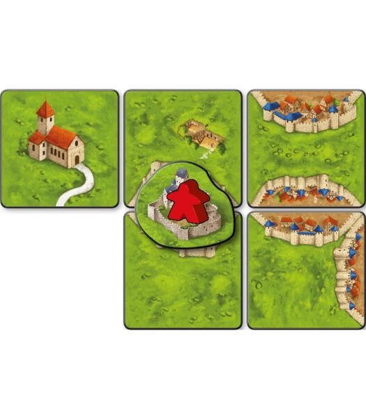 999 Games Carcassonne: Bruggen, Burchten en Bazaars - Bordspel - 7+