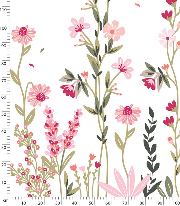 MAGENTA - Papier peint panoramique - Champs de fleurs (gauche) image number 2