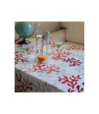 Nappe enduite ronde ou ovale Corail rouge image number 1