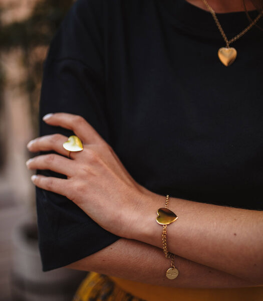 Aphrodite Armband Goud Hartje