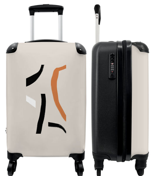Ruimbagage koffer met 4 wielen en TSA slot (Abstract - Kleuren - Vormen - Kunst)