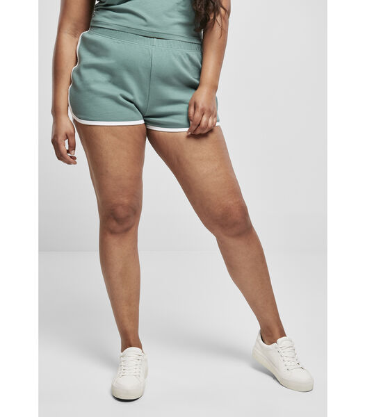 Dames shorts organic interlock retro hotpants