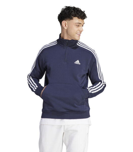 1/4 zip fleece sweatshirt Essentials 3-Stripes