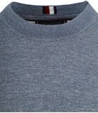 Tommy Hilfiger Pull-over Col Rond Mélangé Bleu image number 1