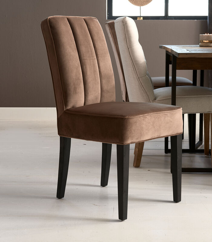 Riviera Maison Eetkamerstoel Velvet - The Jade Dining Chair - Goud image number 1