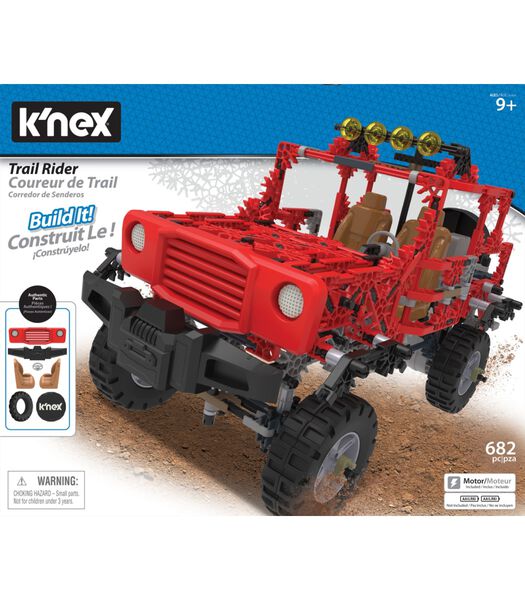 K'Nex Gemotorizeerde Rode Jeep - Bouwset