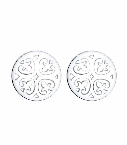 Boucles D'oreilles Ornament Boho Cristaux Boucles D'oreilles Femme - Plaqué Or Argent (925/1000)