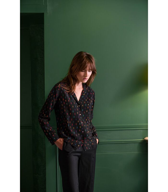 Pyjama kraag blouse image number 3