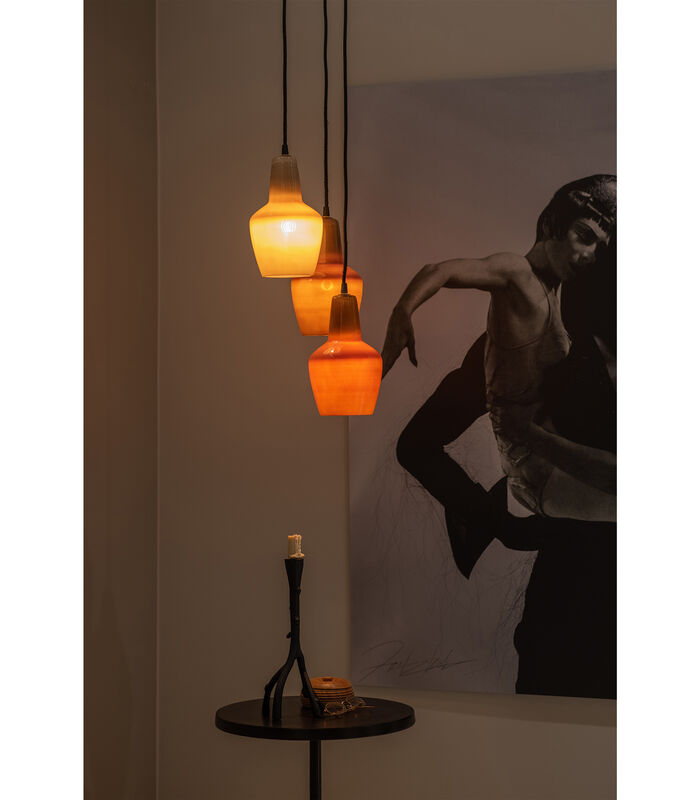 Lampe à suspension - Verre - Multicolores - 145x30x30 cm - Pottery image number 2